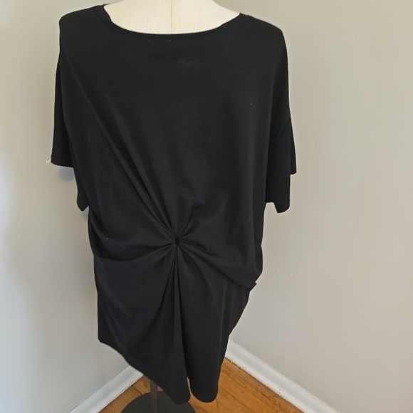 ARULA Black Mini Dress with White Star Patterns - Picture 5 of 7